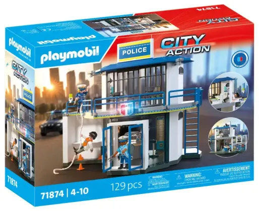 Playmobil 71874 Policajná stanica s miestnosťou na vypočúvanie